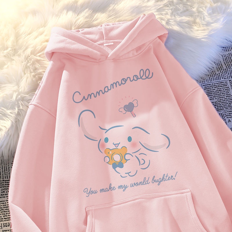Áo hoodie Dáng Rộng In Hình cinnamoroll babycinnamoroll 2023 Thời Trang Xuân Thu Mới Cho Bé Gái