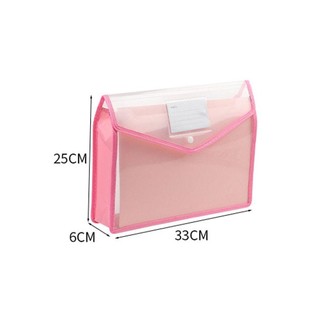 Túi đựng tài liệu ALMA1, Túi PVC Dung tích lớn Thư mục tập tin A4, Túi lưu trữ văn phòng phẩm chống nước chất lượng cao Thư mục phong bì Đồ dùng học tập
