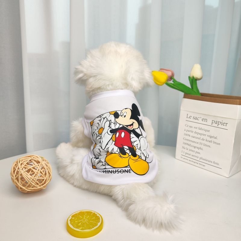 (MớI) Áo Thun Cotton HìNh ChuộT Mickey / Minnie Cho Thú Cưng