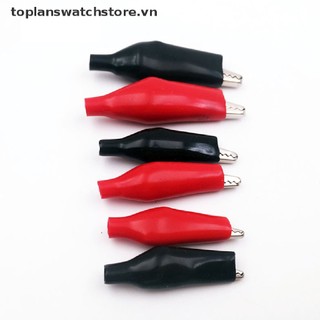 Bộ 12 Kẹp thử cá sấu phủ nhựa mềm 28MM màu đen / đỏ / xanh / vàng