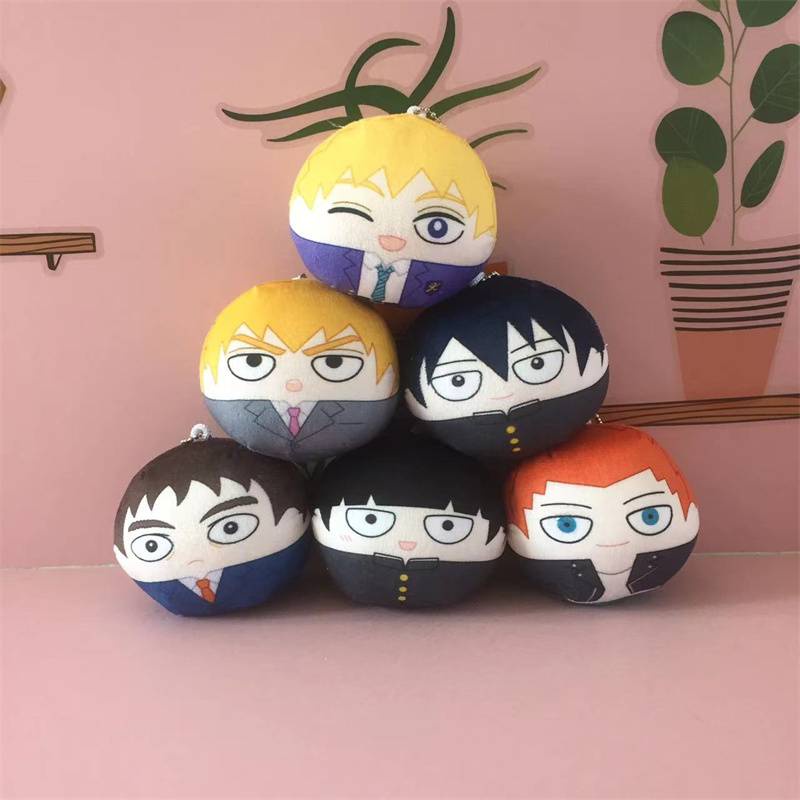 HK1 Mob Psycho 100 Búp Bê Sang Trọng Quà Tặng Cho Trẻ Em Ba Lô Mặt Dây Chuyền Teruki Shigeo Arataka Đồ Chơi Nhồi Bông Cho Trẻ Em Móc Khóa KH1