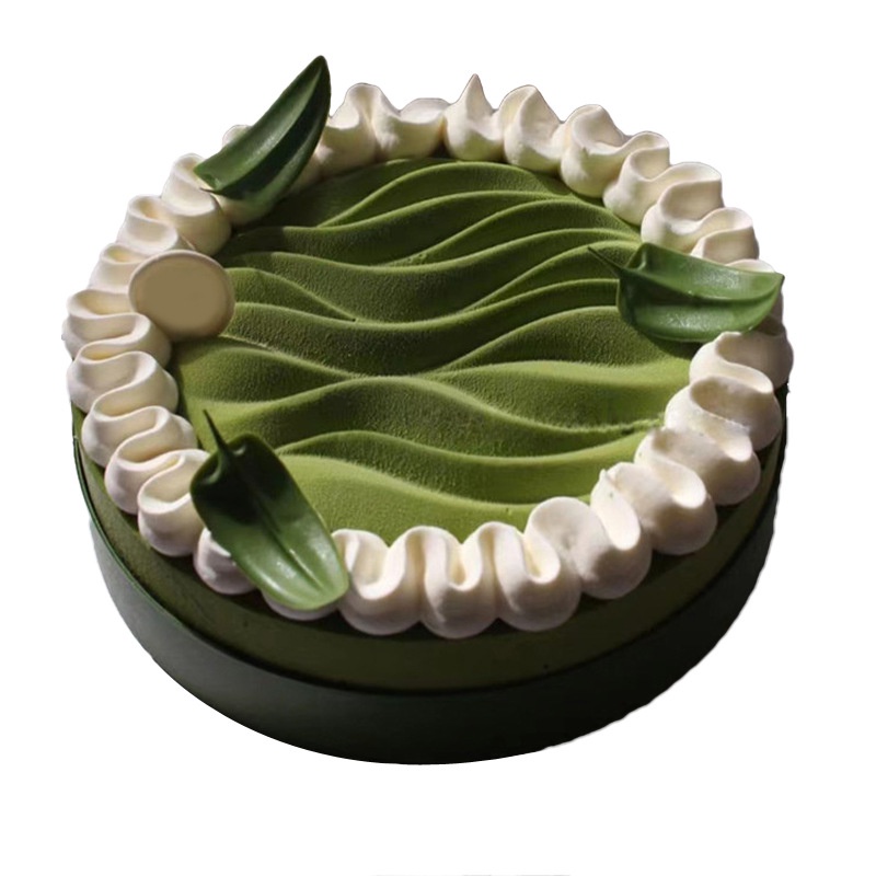 Khuôn Silicone Tròn 6 / 8-Inch Làm Bánh Gợn Sóng DIY