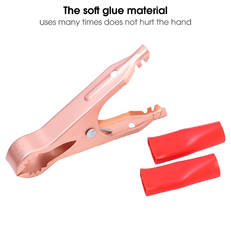 Set 2 Kẹp Cá Sấu Thử Điện Áp Bình Ắc Quy 30A 70mm