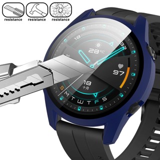 Vỏ Bảo Vệ Bằng PC Mặt Nhám Kèm Kính Cường Lực Cho Đồng Hồ Huawei Watch GT 3 2 Case 46mm 42mm GT2