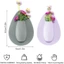 Bình silicon CATIYAHA, Dính trên tường Chậu hoa thủy canh, Trang trí tường sáng tạo Tự dính Hộp đựng hoa DIY Nhà