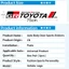 TOYOTA Đề Can Dán Trang Trí Xe Hơi Chống Trầy Chống Nước Cho Agya Raize Calya Avanza Veloz Rush Kijiang Innova Yaris Corolla Cross bZ4X RAV4
