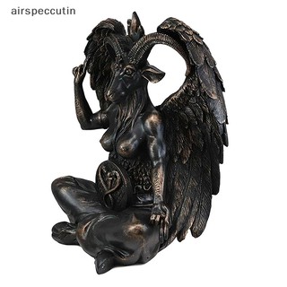 Airspecutin Satan Dê Baphomet Tượng Cửa Gõ Tấm Trang Trí Tường Mảng Bám Nhựa Thủ Công Đồ Trang Trí Tôn Giáo Điêu Khắc Trang Trí Nhà EN