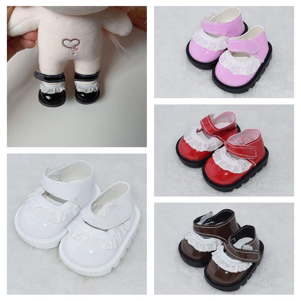 Giày Mini FLAZEA, Giày Búp Bê Da 20cm, Búp Bê Ren Thay Thế Mini Búp Bê Cotton