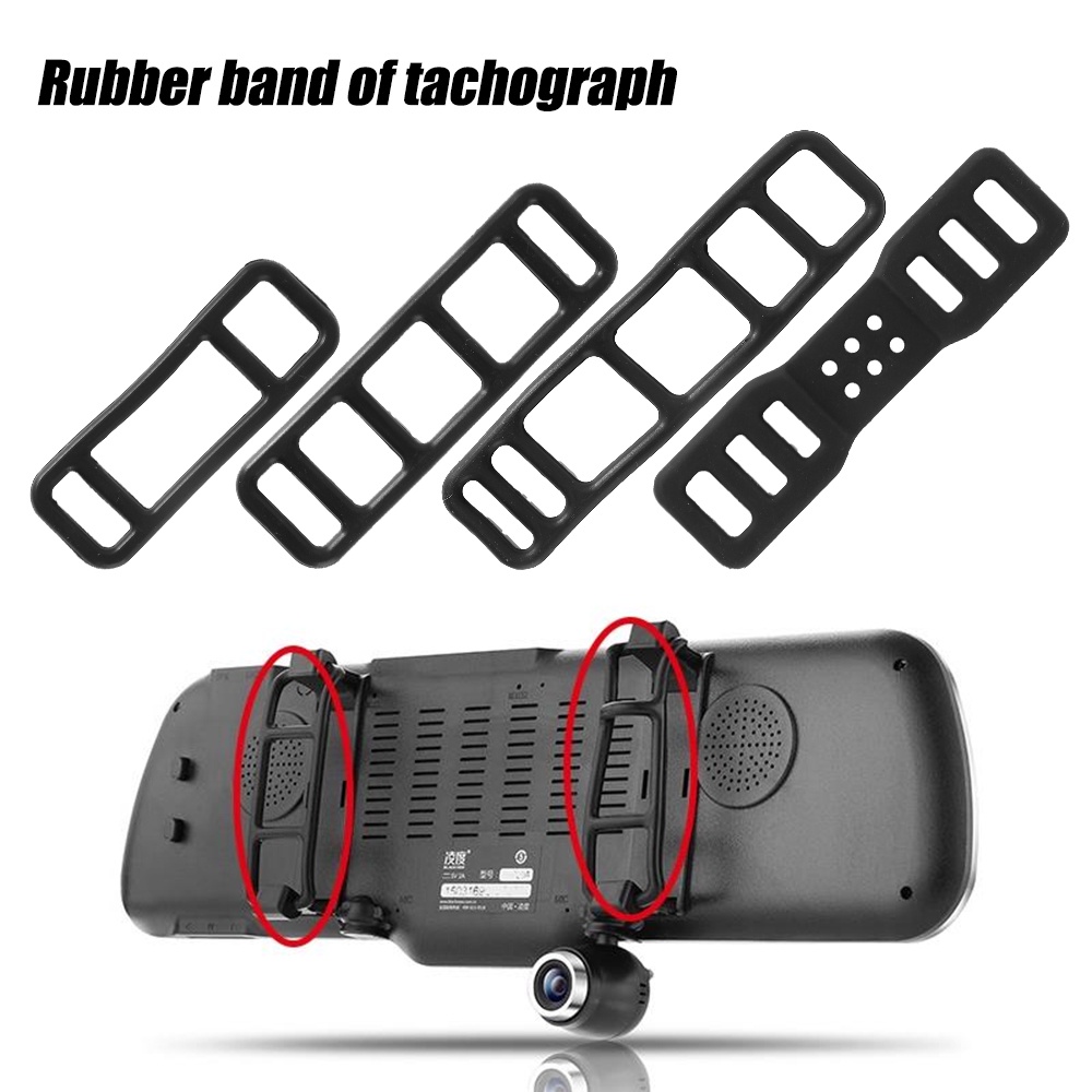 1 Dây Đai Silicon Co Giãn Cố Định Camera Hành Trình / Gương Chiếu Hậu Xe Hơi DVR GPS Có Thể Điều Chỉnh