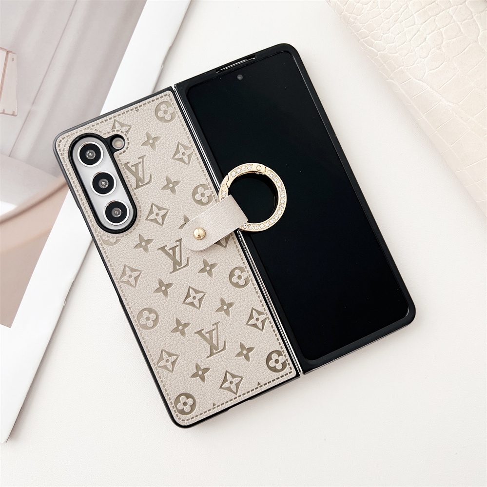 Dành Cho Samsung Galaxy Z Fold 5 4 3 2 Cổ Điển Sang Trọng Thiết Kế V Chống Sốc Ốp lưng Samsung Galaxy Z Fold4 Fold5 5G Có Dây Buộc Vòng Ngón Tay Gấp Ốp lưng