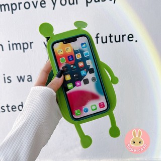 Ốp Điện Thoại Ếch 3D Silicon Mềm Ngộ nghĩnh Cho iPhone 17 Pro Max Air 16 15 14 13 11 12 Pro Max XS XR X 7 8 6 6s Plus SE 2020 Vỏ Hoạt Hình Ốp Lưng Chống Sốc Dễ Thương