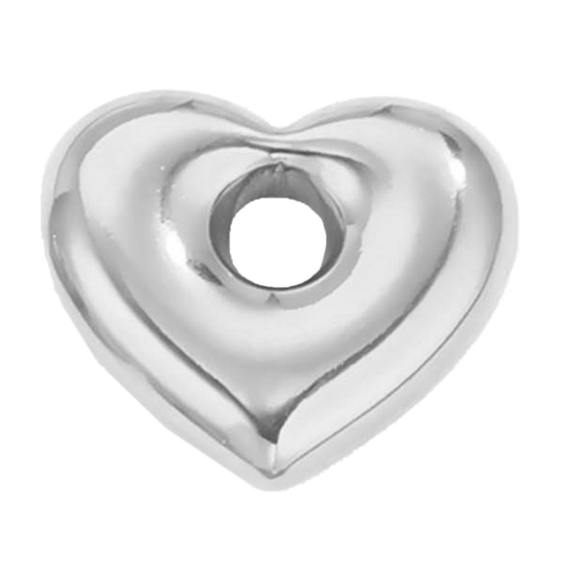 ZYARUKO Trái Tim Ngôi Sao Charm Thép Không Gỉ Miếng Đệm Hạt DIY Trang Sức Làm Móc Khóa