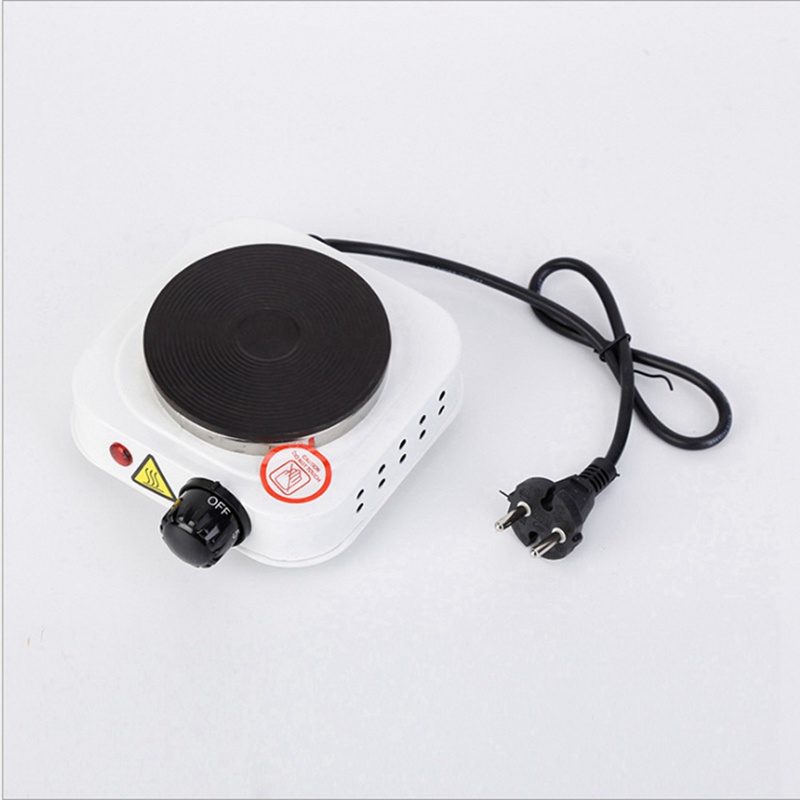 500w Hot Plate Iron Burner Máy sưởi cà phê Thiết bị nấu ăn gia dụng Phích cắm EU màu trắng