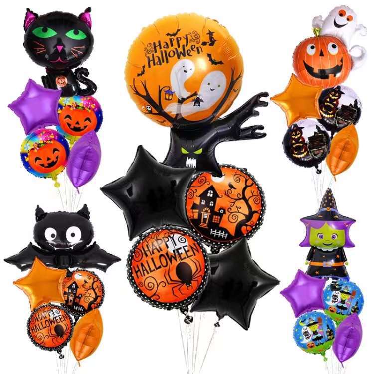 Halloween foil balloon ghost pumpkin balloons terror party trang trí inflatables