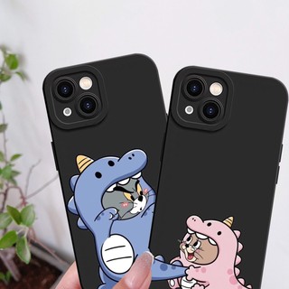 Ốp Mềm Hình Chuột Mèo Cặp Đôi Dễ Thương Cho IPhone 17 AIR 16 15 14 13 12 11 Pro ProMax XS XR XSmax Mini 7 8 + Plus SE 2020 Vỏ Silicon DCTY