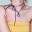 YOI Nhiều Màu Sắc Hoa Mặt Dây Chuyền Vòng Cổ Acrylic Hoa Mai Quyến Rũ Xương Đòn Dây Xích Hoa Rỗng Choker Tiệc Cưới Orname