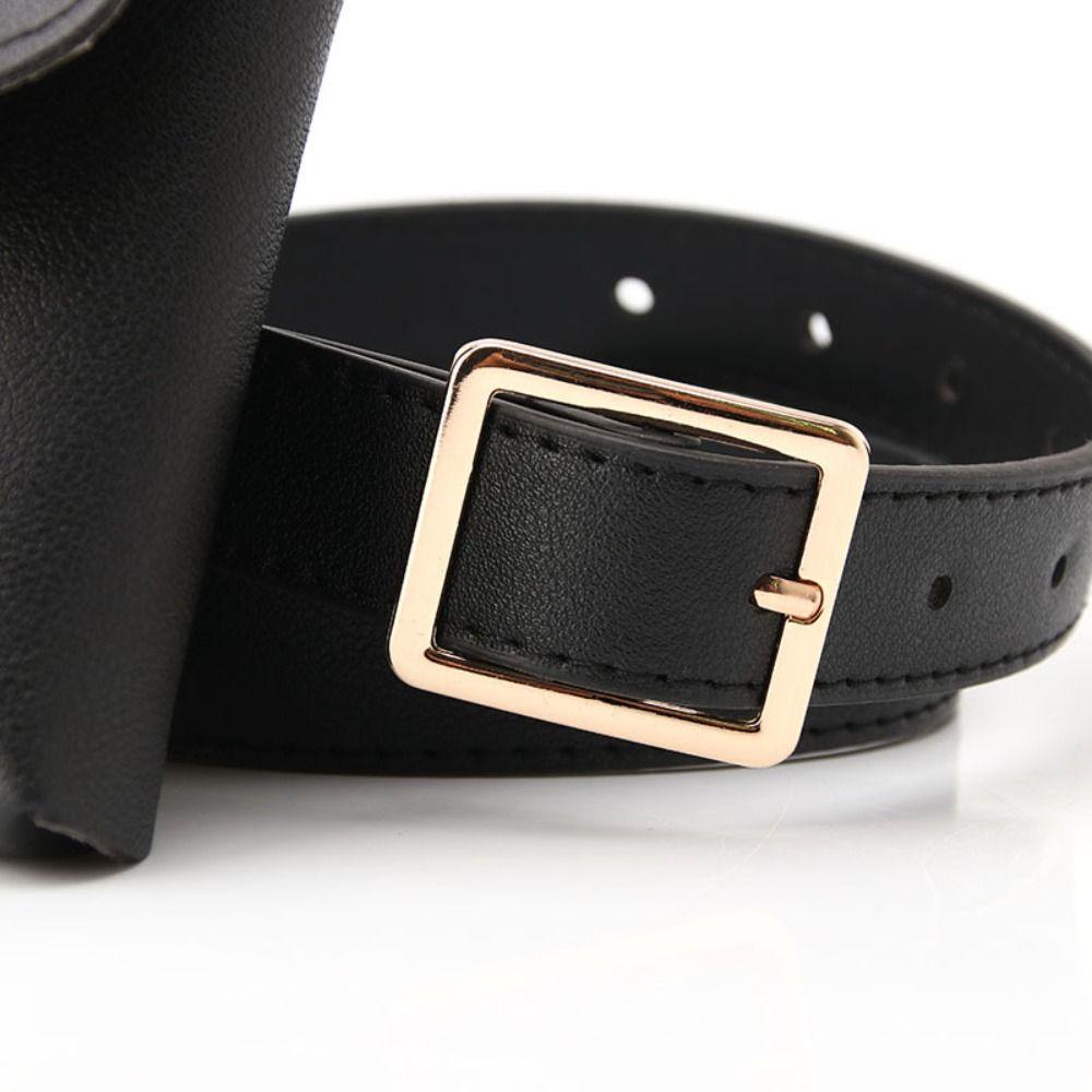 Túi thắt lưng TONFASHION, Túi thắt lưng da Pu nhỏ, Túi xách thời trang Dung tích lớn Điện thoại di động Fanny Pack Nữ
