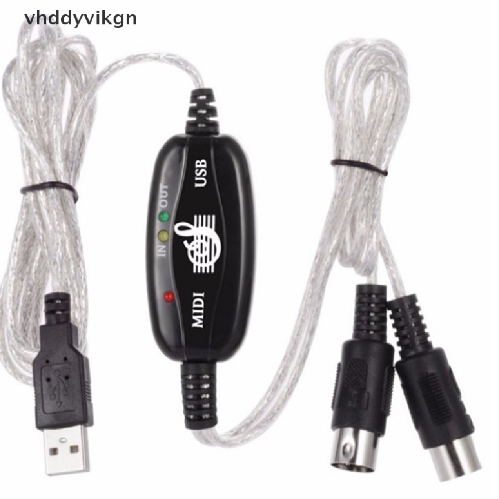 Dây Cáp Chuyển Đổi USB IN-OUT MIDI Cho PC Sang Bàn Phím Âm Nhạc