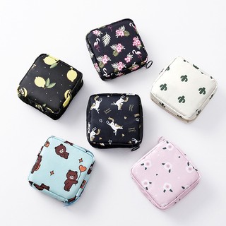 Túi Đựng Khăn Giấy Vệ Sinh / Mỹ Phẩm Bằng Cotton Tiện Dụng Cho Nữ