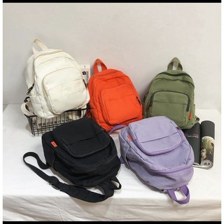 Ba Lô Mini Vải Canvas Xinh Xắn Dành Cho Nữ