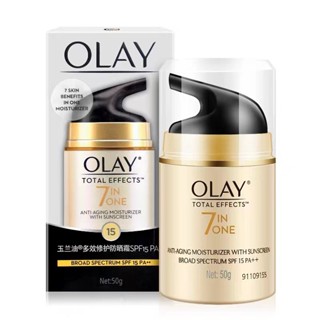Olay Total Effects Kem dưỡng ẩm chống lão hóa SPF15 PA++ 50g kèm kem chống nắng mặt
