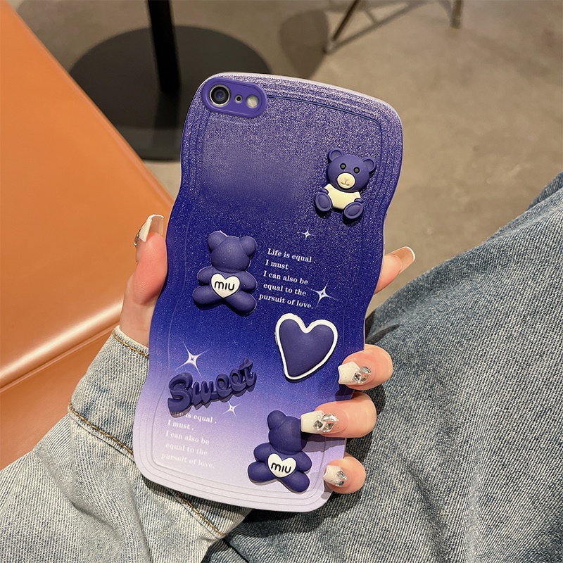 ốp lưng iPhone 6 7 8 Plus Ốp Điện Thoại tpu Mềm Hình Hoạt Hình Nghệ Thuật 3D Cho iPhone 6 7 8 Plus 6Plus 6sPlus 7Plus 8Plus MMX