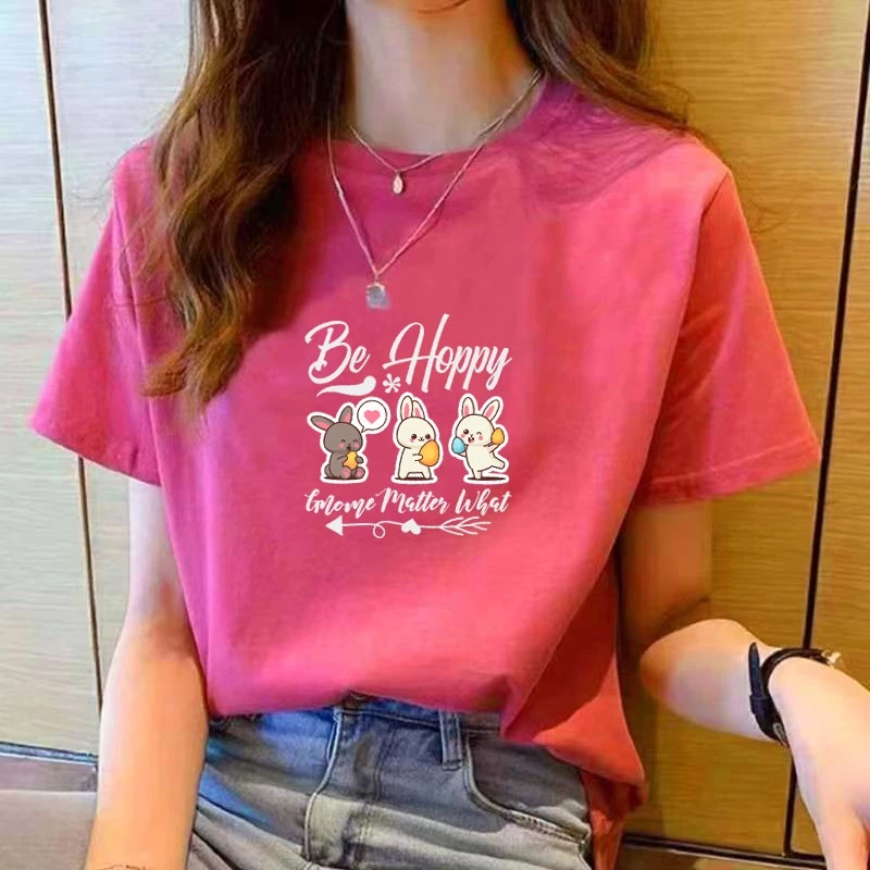 ❈ ❈ ❥ 🍒 ❈ ❈ ❈ 🍎 t shirt nữ tay ngắn màu đen áo thun nữ áo sơ mi nữ Áo thun nữ Hàn Quốc dành cho nữ Áo thun cổ tròn dáng rộng Áo thời trang in hình áo thun nữ t