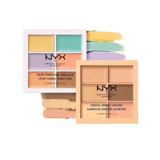 Bảng Kem Che Khuyết Điểm NYX 6 Màu Che Phủ Quầng Thâm Hiệu Quả 6 Màu