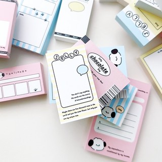 Giấy note ghi chú mini Cute Jelly 100 tờ siêu dễ thương Nhà Kawaii