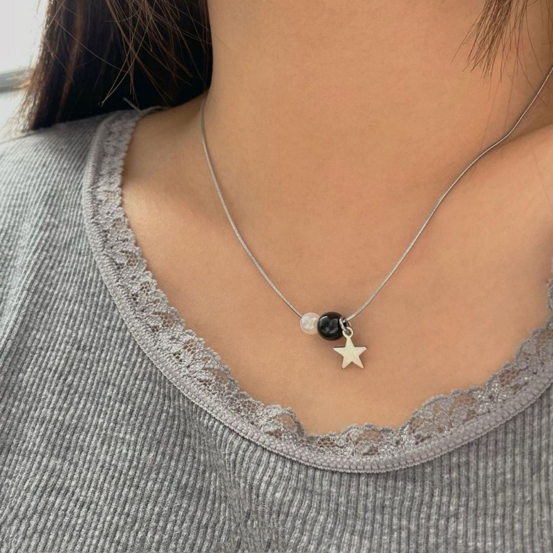 Dây chuyền ngôi sao năm cánh xương đòn ngọt mát - Tuyên bố trang sức