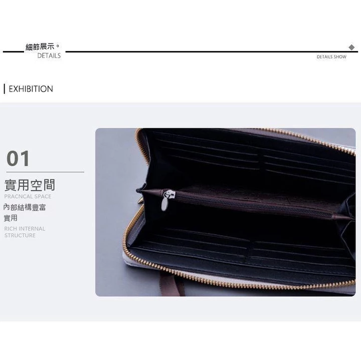 Women's Canvas Long Wallet – 3