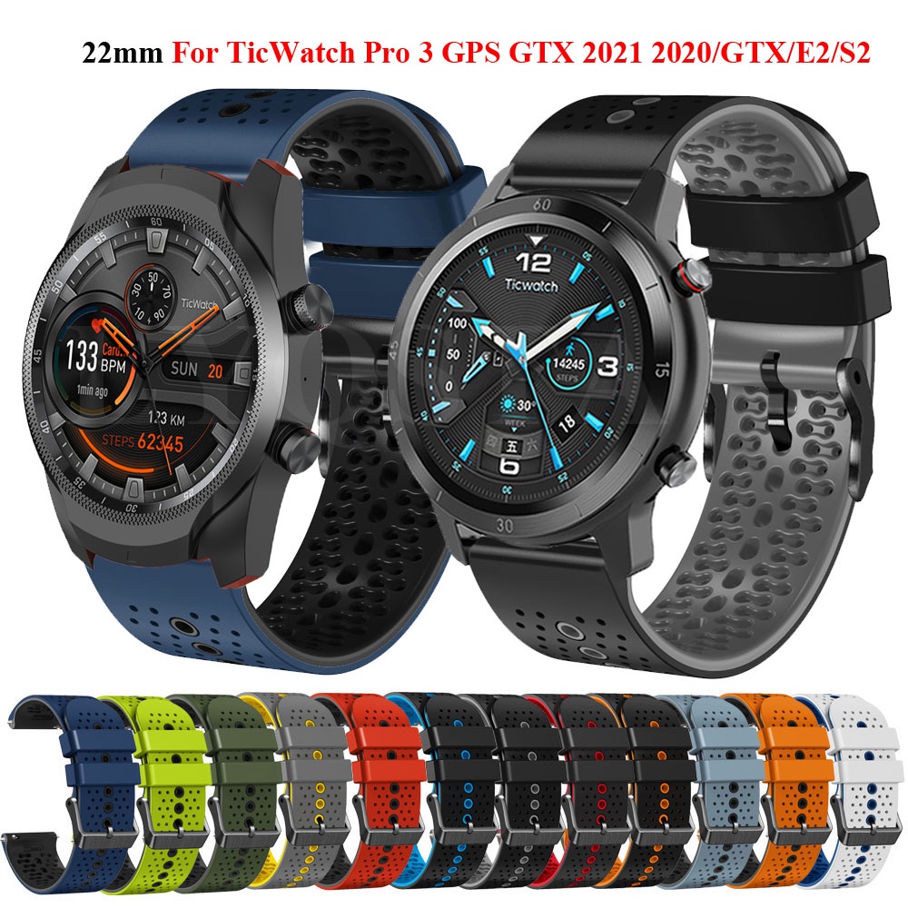 Atmungsarmes Sport-Armband Für Ticwatch & Coros – 22 Mm Nylon, Waschbar, Mehrfarbig
