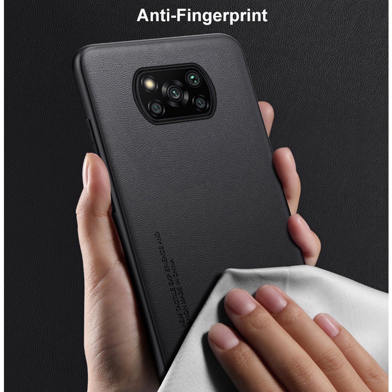 Ốp Điện Thoại Da Viền TPU Dẻo Thời Trang Sang Trọng Cho Xiaomi Poco X3 Pro / X3 NFC