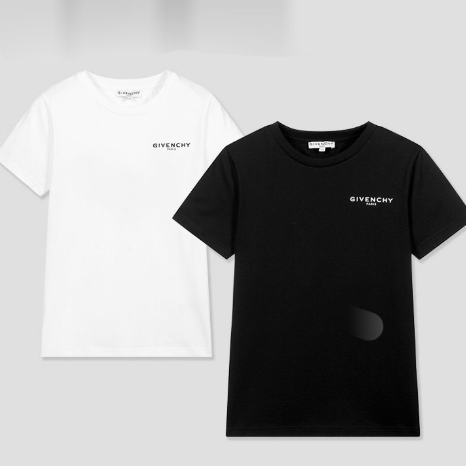 Spot tide thương hiệu G mùa hè mới tay ngắn nữ cổ điển chữ LOGO in cotton ngắn tay áo thun cổ nhãn + thẻ