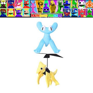 Rainbow Friends Chapter 2 Cyan Plush Toy Yellow Friend Soft Stuffed Doll Gift