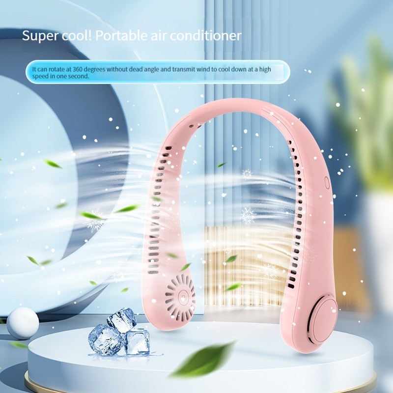 Ảnh Quạt đeo cổ không cánh EVEBOT có thể điều chỉnh ba tốc độ với bộ sạc USB tiện lợi và chất lượng cao 4