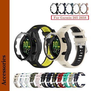 Dây Đeo Kính Cường Lực 265 265s 18 22mm Thay Thế Bằng Silicon Cho Đồng Hồ Thông Minh Garmin Forerunner