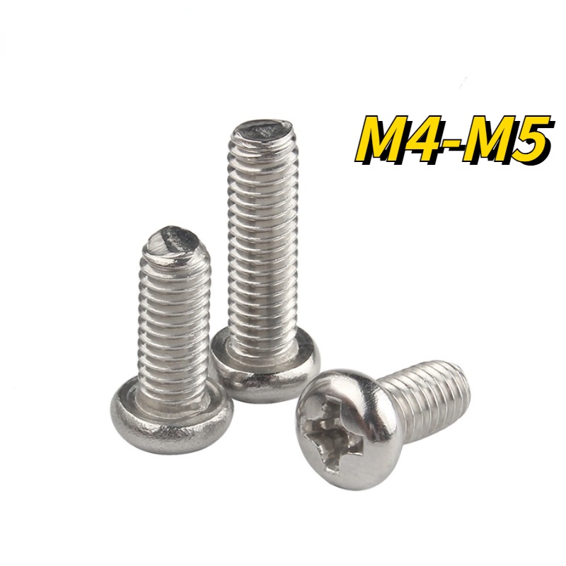 Ốc Vít Đầu Tròn Bằng Inox 304 M4 / M5 Chuyên Dụng | Shopee Việt Nam