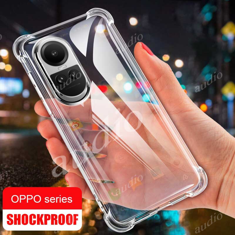 Ốp Điện Thoại Silicon TPU Mềm Trong Suốt Chống Rơi Cho Oppo Reno 11 10 Pro Plus Reno10 Pro + 5G Reno 10Pro + 10Pro +