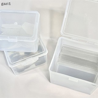 [gazi1] Hộp lưu trữ photocards hình dán trong suốt hàn quốc chủ thẻ thần tượng bàn lưu trữ tổ chức hộp phân loại văn phòng phẩm boutique