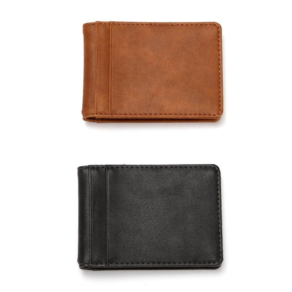 Ví Ngắn FEDAOG, Kẹp Tiền Siêu Mỏng Ví Nam, Thời Trang Chống Trộm Swipe PULeather Đựng Thẻ ID Gói Nam