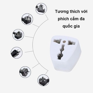Phích cắm chuyển 3 chấu sang 2 chấu, Vật liệu chống cháy, Tiêu chuẩn Châu Âu SUNNY DAY