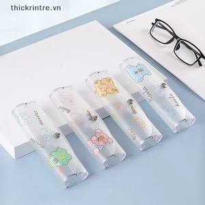 Thi hộp đựng kính trong suốt lớn hộp đựng kính mắt pvc mờ hộp đựng kính cận thị học sinh hộp đựng kính râm hộp đựng động vật hoạt hình dễ thương vn