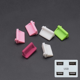 10 / 20 / 50 Chiếc Nhiều Màu Sắc USB Bụi Cắm Cổng Sạc Nắp Nữ Jack Giao Diện Đa Năng Silicon Chống Bụi Bảo Vệ Máy Tính Bảng Máy Tính Xách Tay Laptop