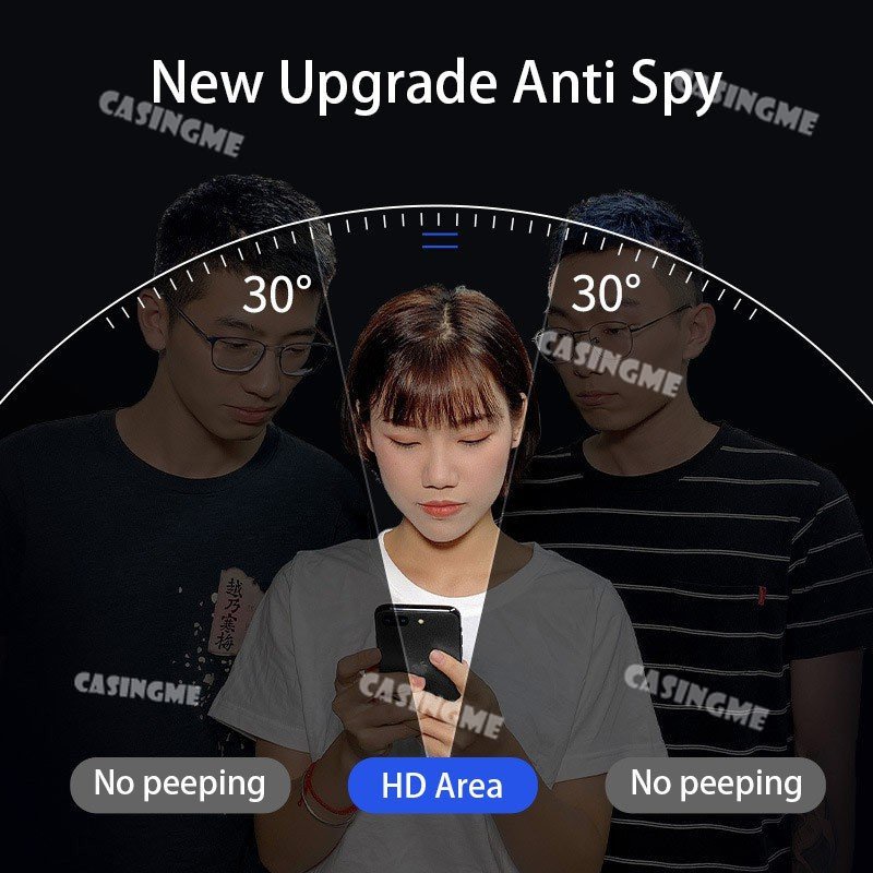 Realme C61 C63 C53 2023 Kính Cường Lực Riêng Chống Gián Điệp Full Cover Bảo Vệ Màn Hình Chống Peek Phim Riêng Tư Cho Realme C53 RealmeC53 C 53 53 53C 2023 4G 5G Phim Bảo Mật Chống Peek