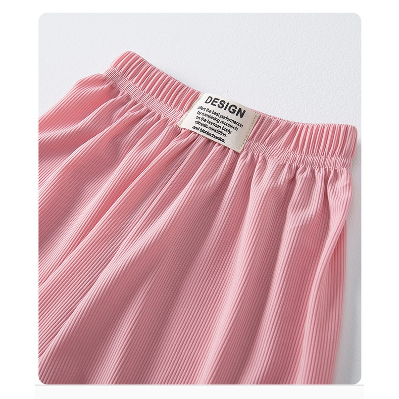 Bé Gái Quần Ống Rộng Bloomers Drap Cảm Giác Phụ Nữ Cha Mẹ-Con Mặc Mỏng Lắc Quần Ren Quần Chống Muỗi 100-