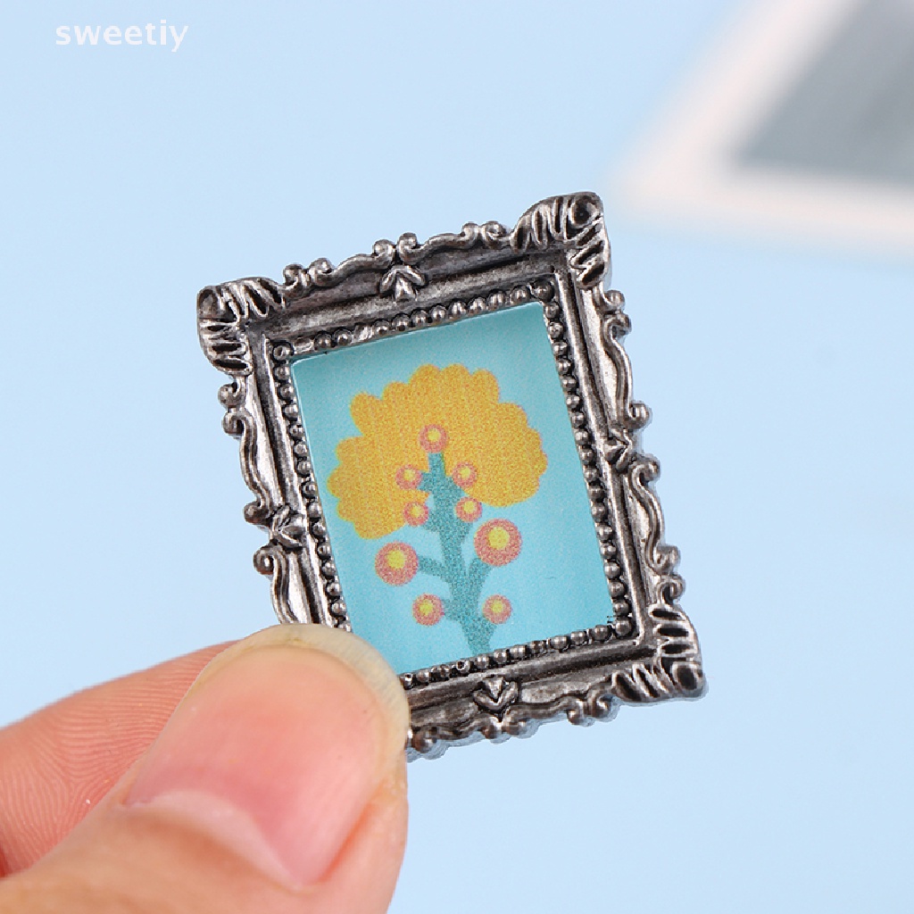 Sweetiy 2 Chiếc Mini Nhà Búp Bê Thu Nhỏ 1: 12 Khung Cổ Manny Khung Dầu ...