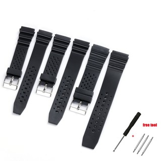 Dây Cao Su Silicone Thay Thế Cho Đồng Hồ Điện Tử 18mm 20mm 22mm