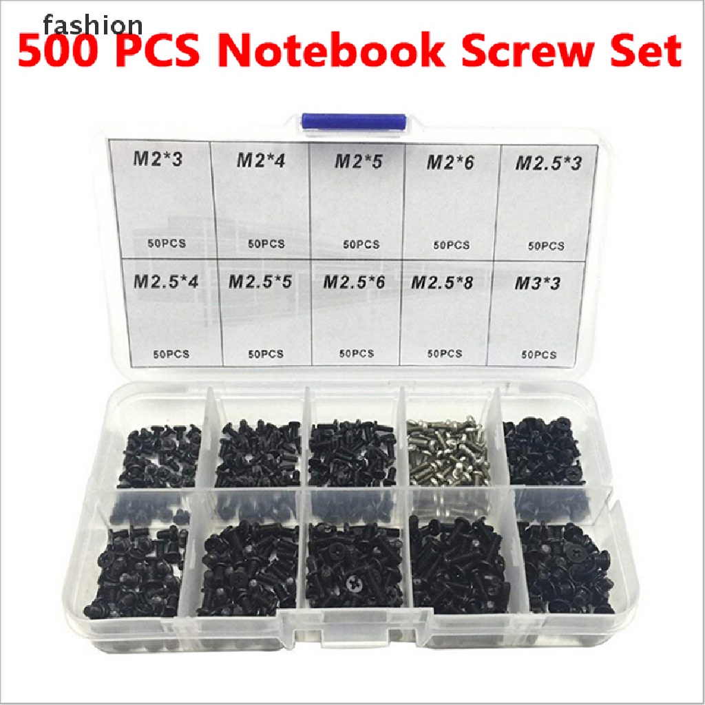 [Fas] Bộ 500 Ốc Vít M2 M2.3 M3 Chuyên Dụng Cho Máy Tính Laptop