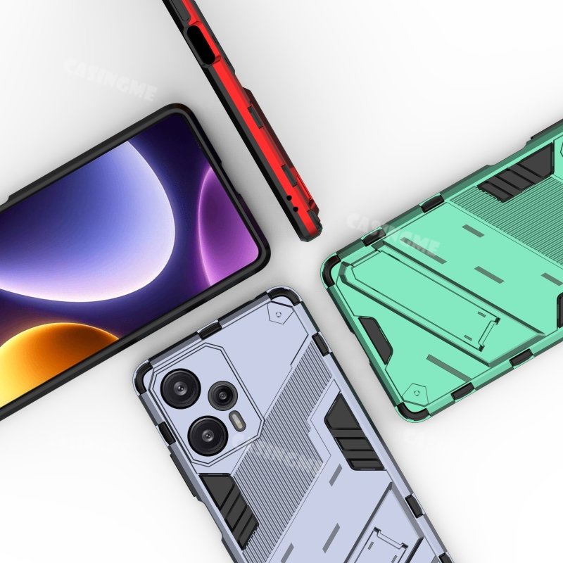 Ốp Điện Thoại Chống Sốc Xiaomi Poco F6 2023 Cho Xiaomi Poco F5 F5Pro 2023 Redmi Note12 Turbo PocoF5Pro 4G 5G Vỏ Bảo Vệ Giá Đỡ Giáp 3D Giá Đỡ Ốp Lưng Cứng